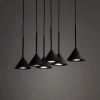Wielopunktowa lampa wisząca CONO 10306 stożkowa czarny