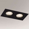 Wpust LAMPA sufitowa OMURA H 3343 Shilo wpuszczana OPRAWA prostokątna metalowa do zabudowy czarna