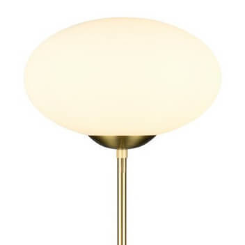 Podłogowa lampa salonowa FOMENTO 463100108 Trio bańka złoty biały
