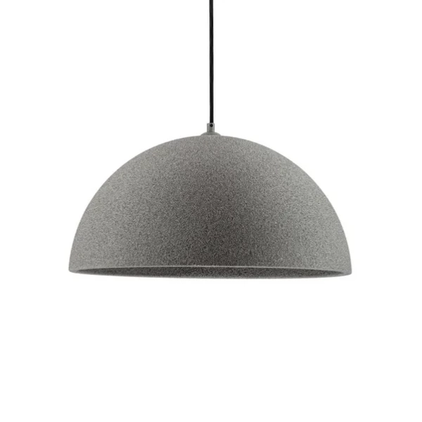 Salonowa lampa wisząca NAVIRTA LE45341 kopuła do kuchni szara