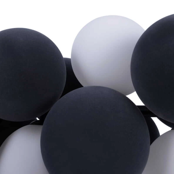 Lampa kulista wiesząca Vino ABR-GRAPPA-H-S Abruzzo balls czarne białe