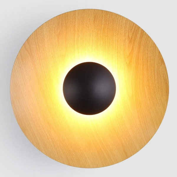 Kinkiet naścienny Retro ABR-KO12W-WOOD LED 12W 2700K drewniany czarny