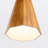 Stożkowa lampa wisząca Angular QN-ANGULAR-P-S-TEAK drewniana brązowy