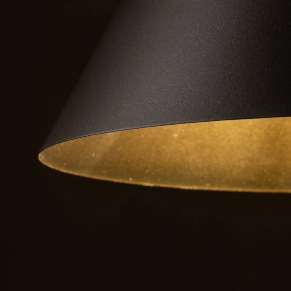 Zwieszana lampa stożkowa CONO 10037 do salonu brązowy