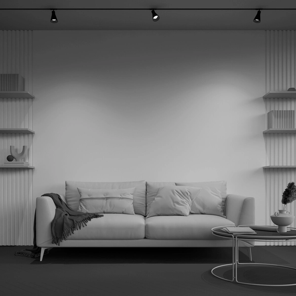 Lampa sufitowa szynowa jednofazowa Virar TR022-1-GU10-B ścieżka świetlna czarna