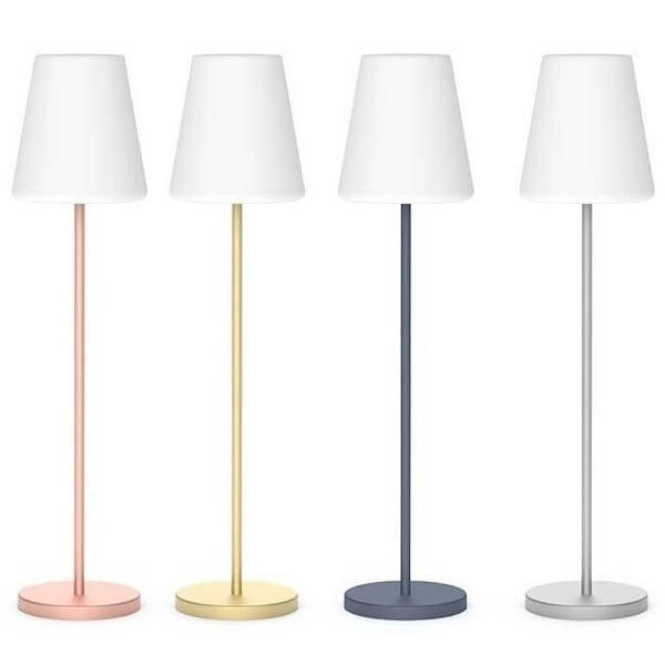 Podłogowa lampa na pilot LOLA LUMLLS120ANSSNW IP44 baterie antracyt biały