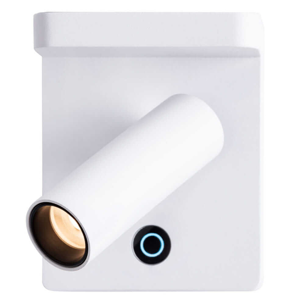 Kinkiet ścienny Lofer W0373 Maxlight LED 7W 3000K tubka do sypialni biała