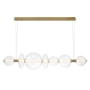 Wisząca lampa szklane kule Atomo QN-ATOMO-LP7-BG LED 46W 3000K złoty