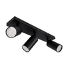 LAMPA sufitowa MANAM 03765 Ideus regulowana OPRAWA metalowe tuby reflektorki na listwie czarne