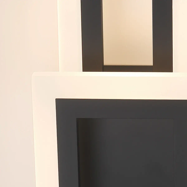 Ścienny kinkiet prostokątny Inizio QN-INIZIO-1W-BK LED 20W 3000K czarny