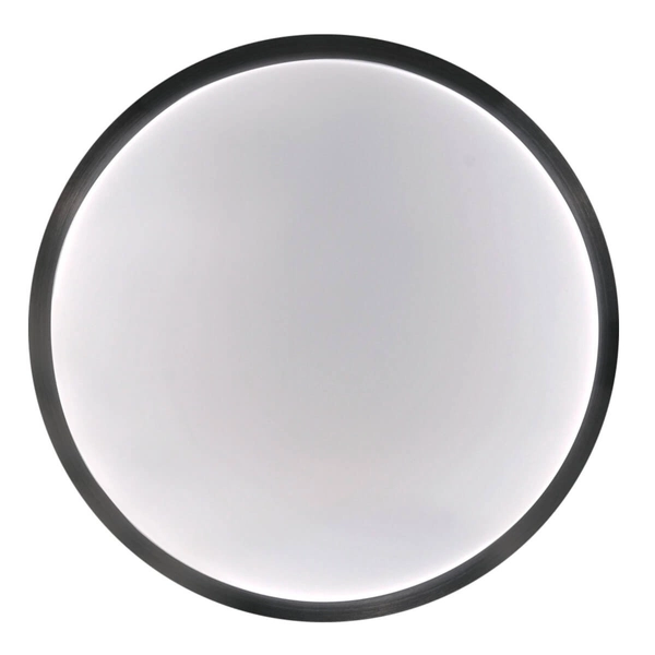 Okrągły plafon nasufitowy Benedykt 327307 Polux do jadalni czarny biały