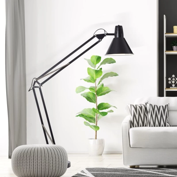 Biurkowa lampa regulowana Winston 92710/06 na stół metalowa czarny