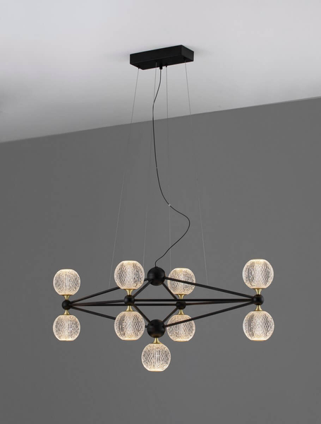 Lampa wisząca BOYA LE42738 LED 42W 3200K z funkcją ściemniania czarna