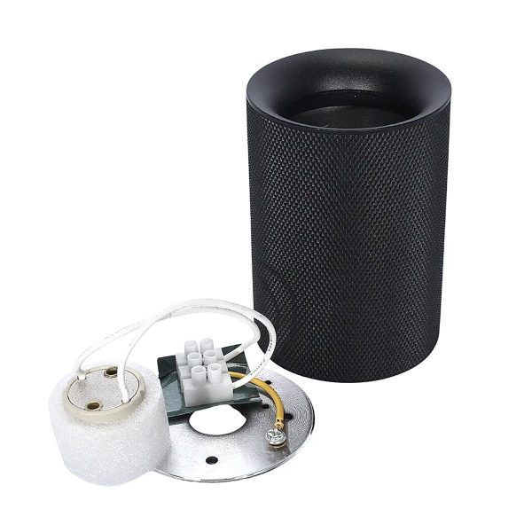 Lampa sufitowa tubka 1380 metalowa do kuchni czarna