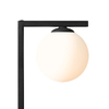 Czarna lampa stołowa Zac 1038B1_1 Aldex kula balls stojąca na komodę