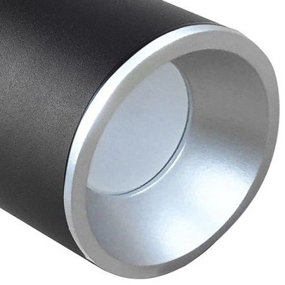 Sufitowa lampa tuba PALLAS 314130 metalowy wpust czarny ruchomy