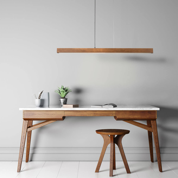 Zwisająca lampa Teo 1449 LED 13W 3000K belka listwa drewniana