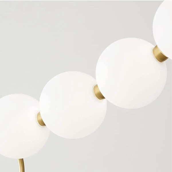 Żyrandol nad wyspę Pontti LWPON LED 30W 3000K kule białe złote