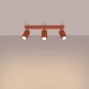 Nasufitowa lampa KARBON SL.1638 tubki potrójne czerwone