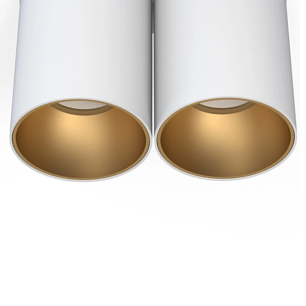 2-punktowa lampa sufitowa Eye Tone 7665 metalowe tuby białe