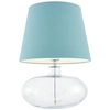 Stojąca LAMPA klasyczna SAWA 40584112 Kaspa stołowa LAMPKA biurkowa abażurowa do sypialni nocna przezroczysta morska