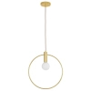 Pierścieniowa lampa wisząca BELLA DP0001A-400R do sypialni złota
