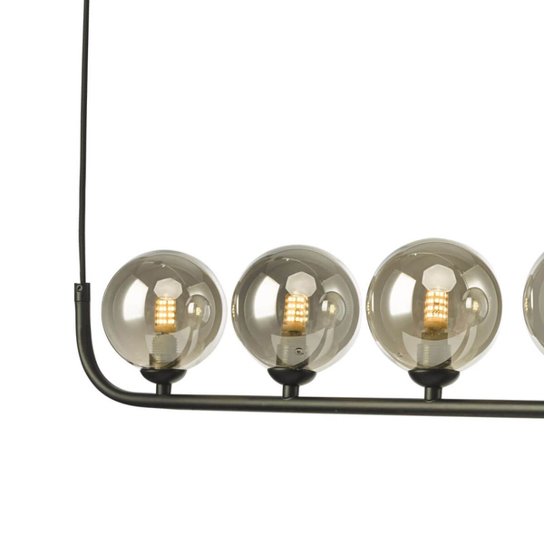 Wisząca lampa molekułowa Cradle CRA0522-01 czarny przydymiony