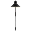 Regulowana lampa ścienna z włącznikiem DIAL 2213371003 czarny