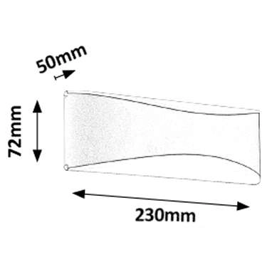 Elewacyjna LAMPA ścienna BIRMINGHAM 8795 Rabalux kinkiet OPRAWA zewnętrzna LED 10W 4000K outdoor IP65 grafitowy