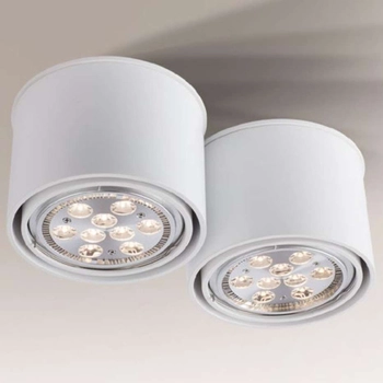 Spot LAMPA sufitowa MIKI 7019 Shilo natynkowa OPRAWA DOWNLIGHT do łazienki biały