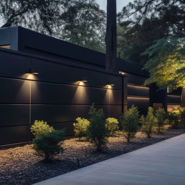 Zewnętrzny kinkiet naścienny Axis 10969 kwadratowy IP44 szary