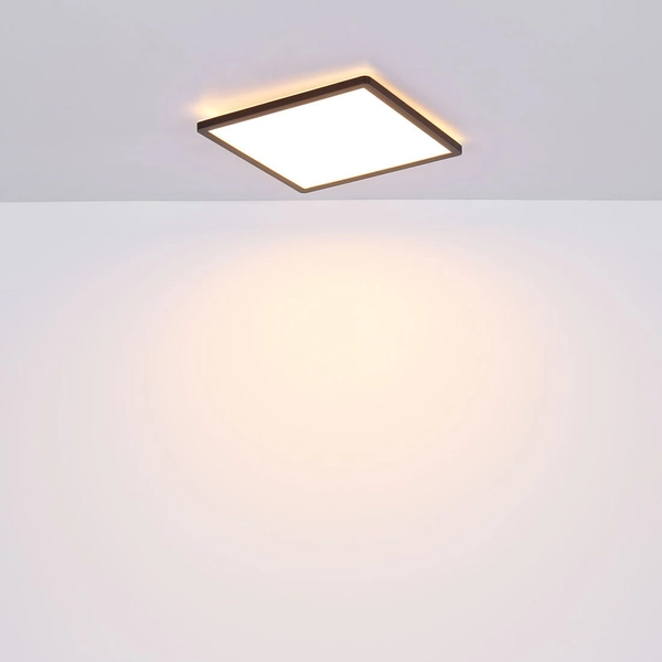 LAMPA sufitowa SAPANA 41563-18B Globo kwadratowa LED 18W 3000K do łazienki IP44 czarna