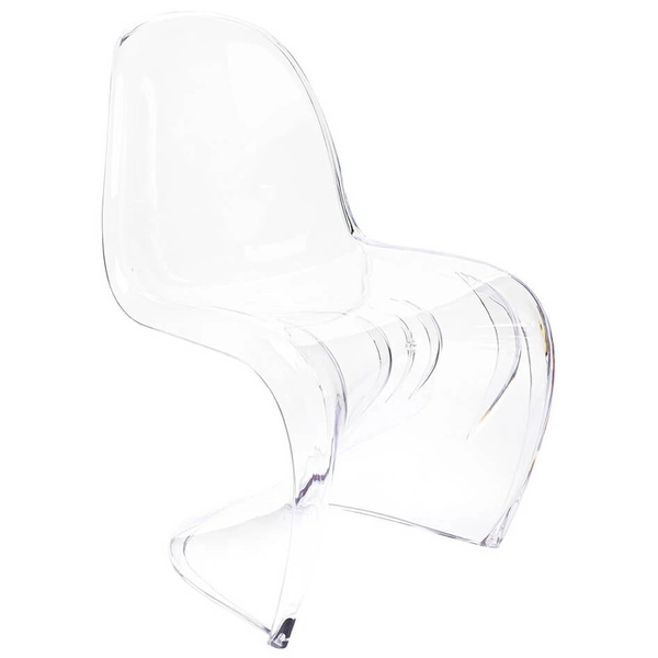Designerskie krzesło salonowe Hover KH010100212 z tworzywa przezroczyste