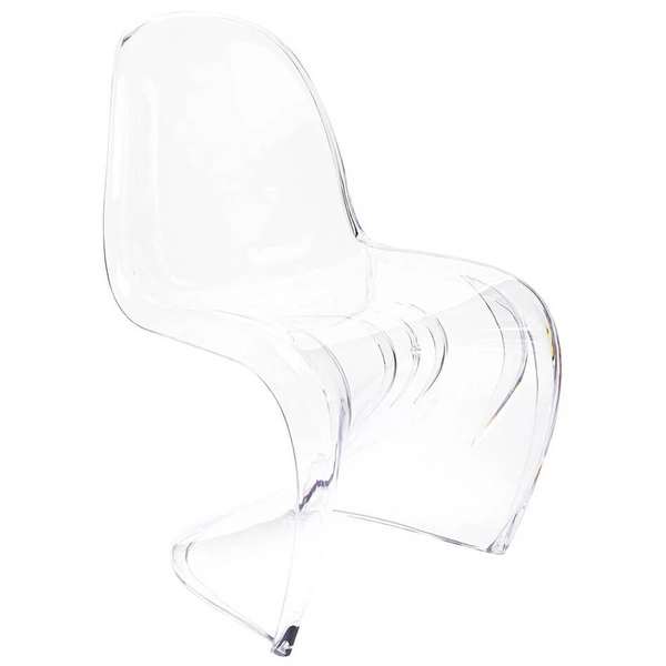 Nowoczesne krzesło jadalniane Hover PC z poliwęglanu