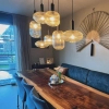 Loftowa lampa zwisowa Maloto 45386/07/62 Lucide molekuły szklane czarne