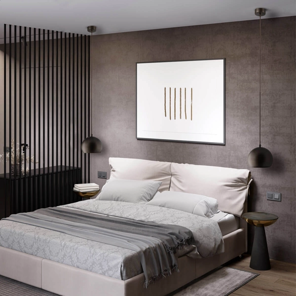 Zwisowa lampa do przedpokoju Zoe 10170 bubble półokrąg brązowa