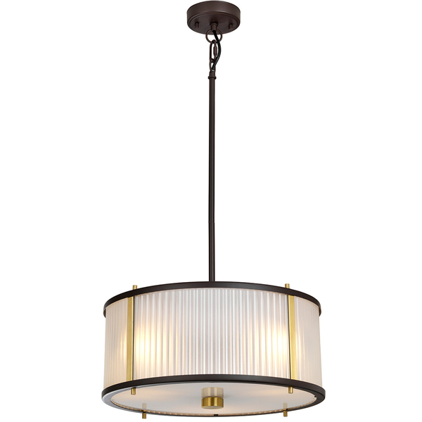 Żyrandol LAMPA wisząca Corona DL-CORONA-3P-BAB Elstead okrągła OPRAWA klasyczny zwis mosiądz brąz