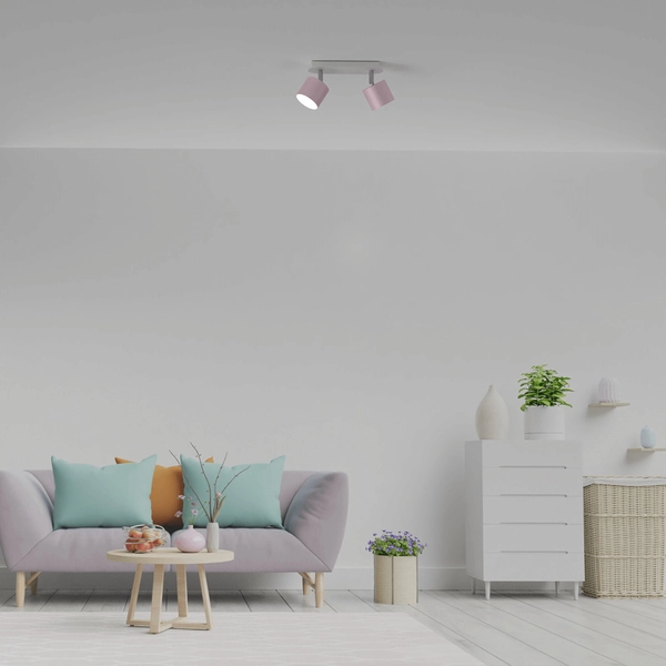 Regulowany downlight pokojowy Dixie MLP7610 lampa biała różowa