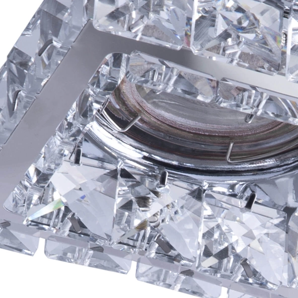 Lampa podtynkowa Ester AZ4410 do salonu z kryształkami chrom