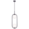 Wisząca lampa kulista Parva K-5101 Kaja szklana biała czarna