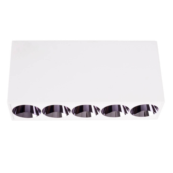 Prostokątna lampa przysufitowa X-LINE C0253 Maxlight LED 8W 3000K biały czarny   