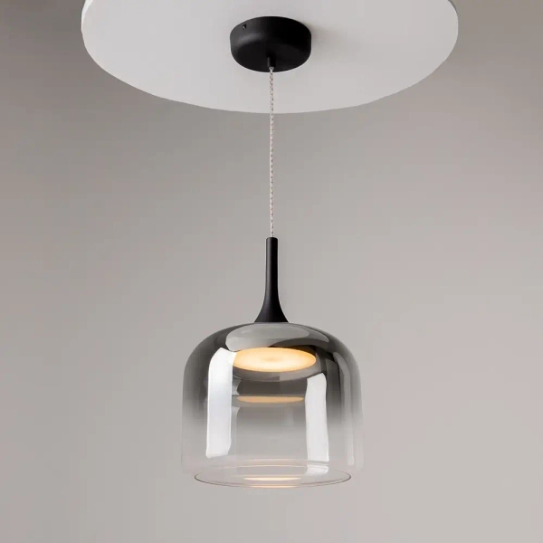 Ledowa zwisająca lampa Spirito MOD286PL-L18B3K LED 12W 3000K czarna