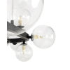 Wisząca lampa owalna ALURE MSE1501100550 molekuły przezroczyste czarne