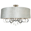 Pałacowy plafon AMSTERDAM C0059 Maxlight szkło tkanina biały
