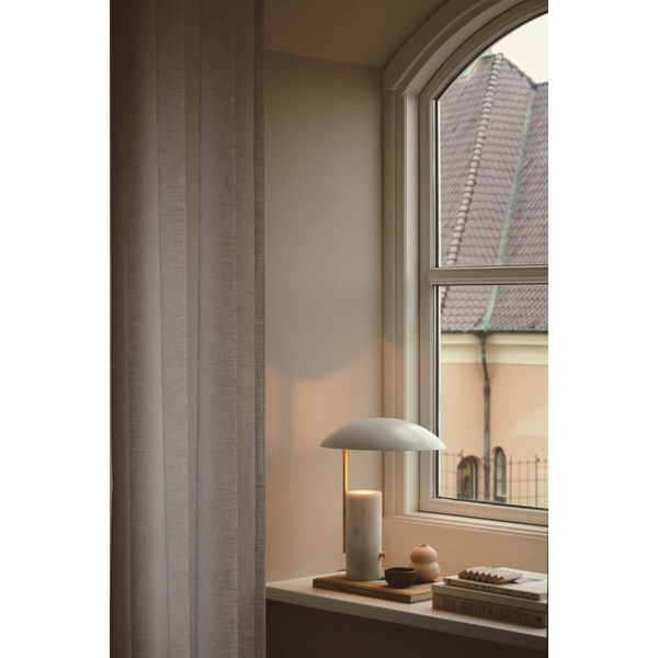 Nocna lampa glamour Mademoiselles 2220405001 marmurowa biały