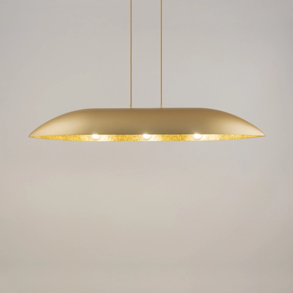 Kuchenna lampa wisząca nad stół Gondola L 40640 Sigma z żywicy złota