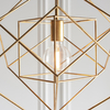 Wisząca lampa designerska L&-190032 Light& klatka druciana złota