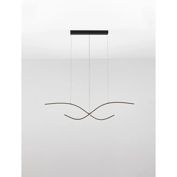 Ściemnialna lampa wisząca CIRVELA LE45485 LED 27W 2700-4000K czarna