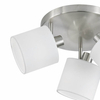 Materiałowa lampa sufitowa IKERIS DL901-80333 regulowana srebrny biały