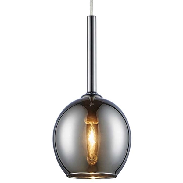 Lampa wisząca MONIC MD1629-1 Chrome kulista nad stół chrom lustrzana